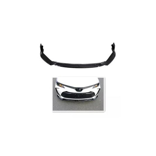 Front Bumper Lip/Extensions  Oem Fitting Toyota Corolla 2018 Kinard Design Plastic Material 03 Pcs / Set Matt Black Bulk Pack (China)