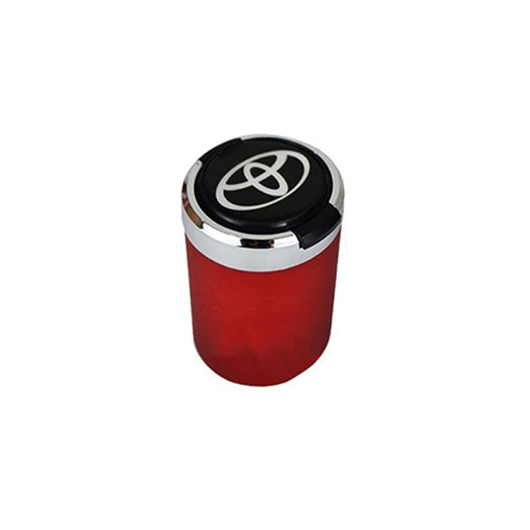 Car Ash Tray With Led Mix Colours Premium Quality Toyota Logo 035 (China)