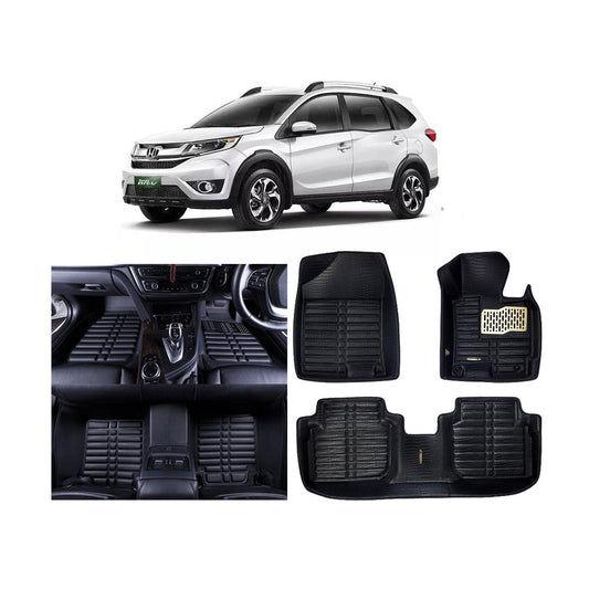 Car Floor Mat 5D Brv 2018-2021 Honda Beige Pvc 04 Pcs/Set Premium Quality (China)