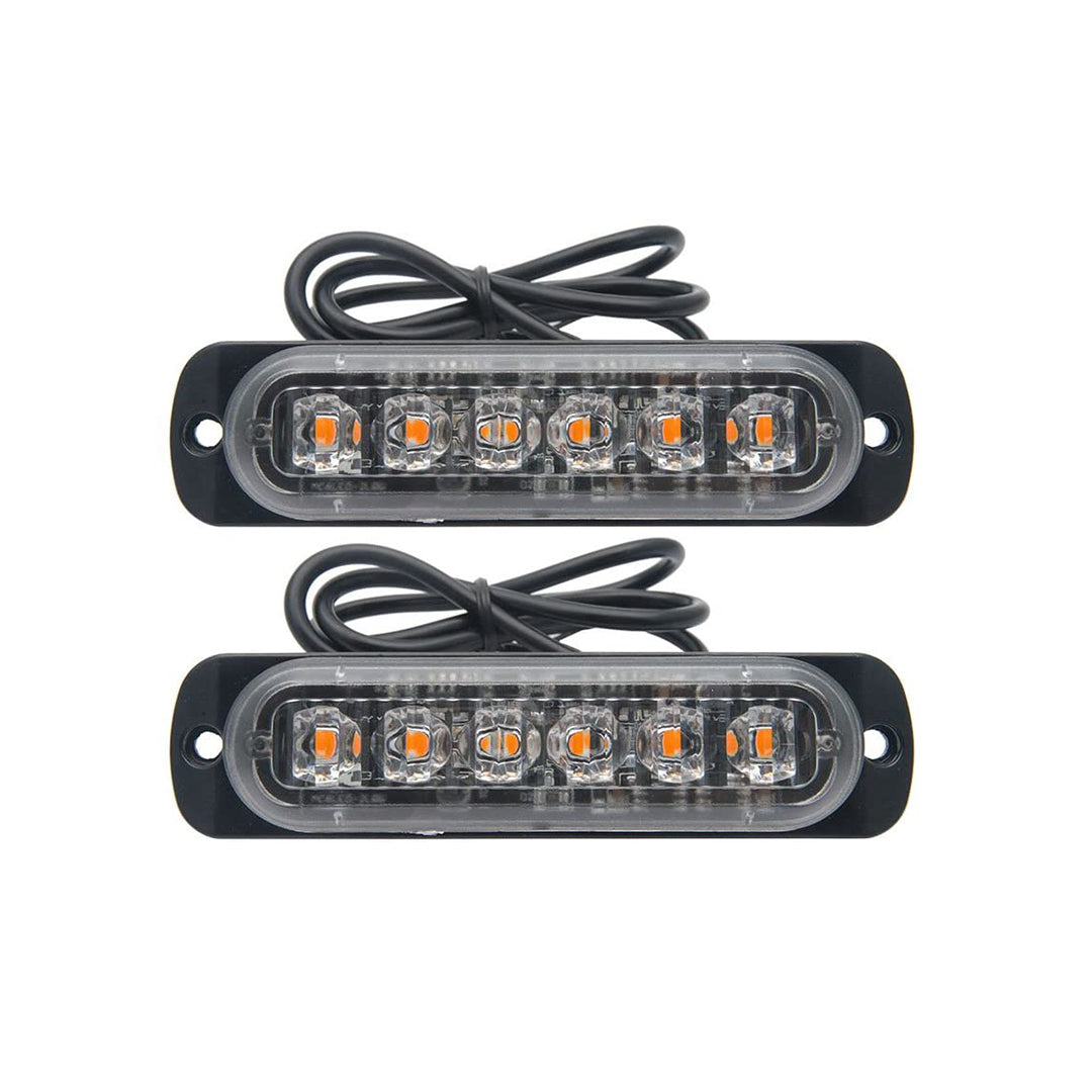 Car Exterior Led Grill Light Red/Blue 02 Pcs/Set Blister Pack 02 Pcs/Pack Fy-2119 (China)