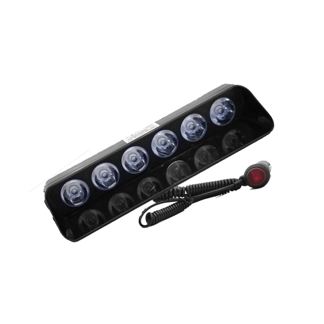 Car Interior Led Multi Function Strobe Light Led Type Large Size Without Remote 01 Pc/Set Plastic Housing Colour Box Pack Red/Blue (China) S6
