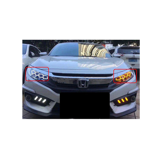 Projector Head Lamps Audi Design Honda Civic 2016-2021 Clear Lens Front Right Side (China)