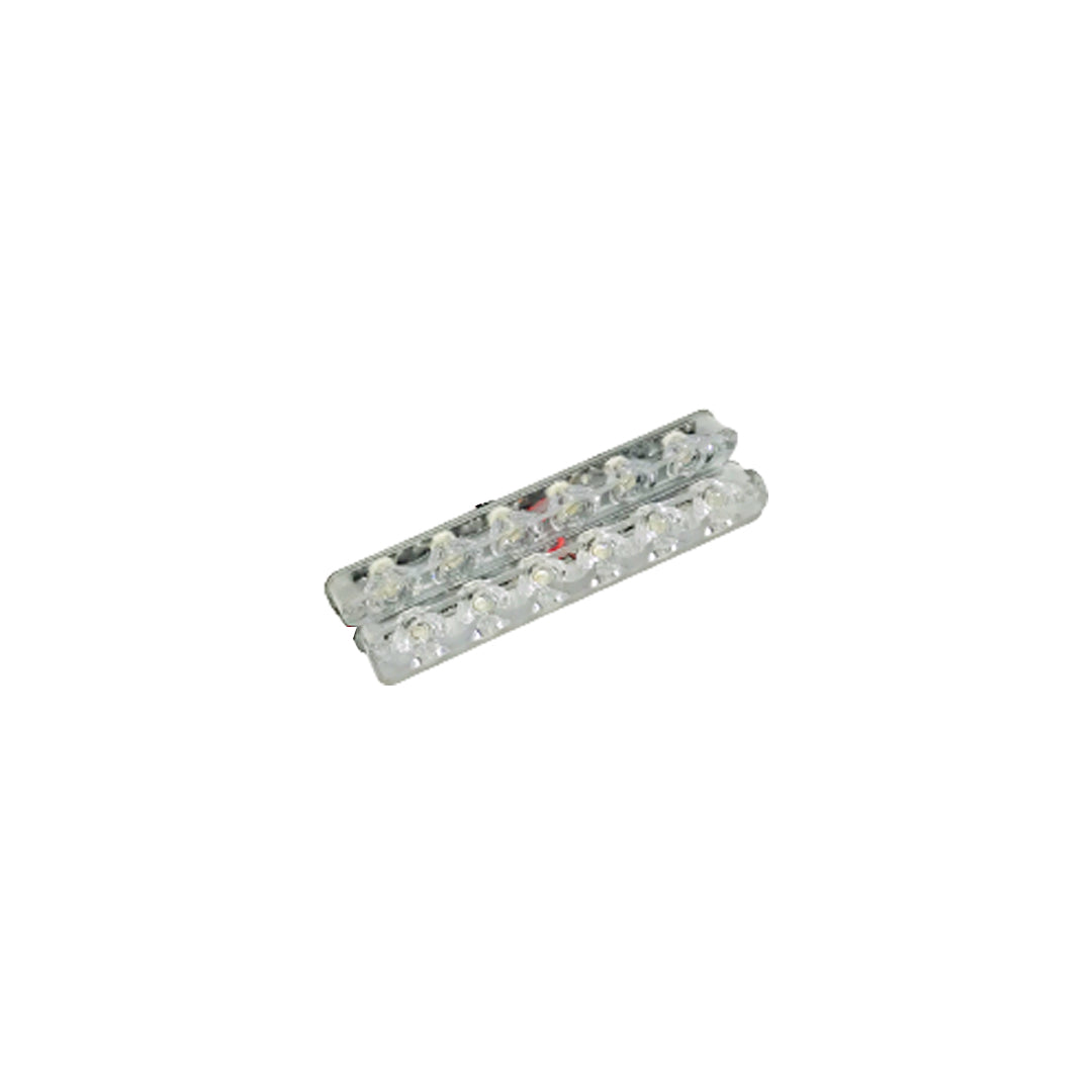 Car Exterior Led Grill Light Red/Blue 02 Pcs/Set Blister Pack 02 Pcs/Pack Fy-2124 (China)