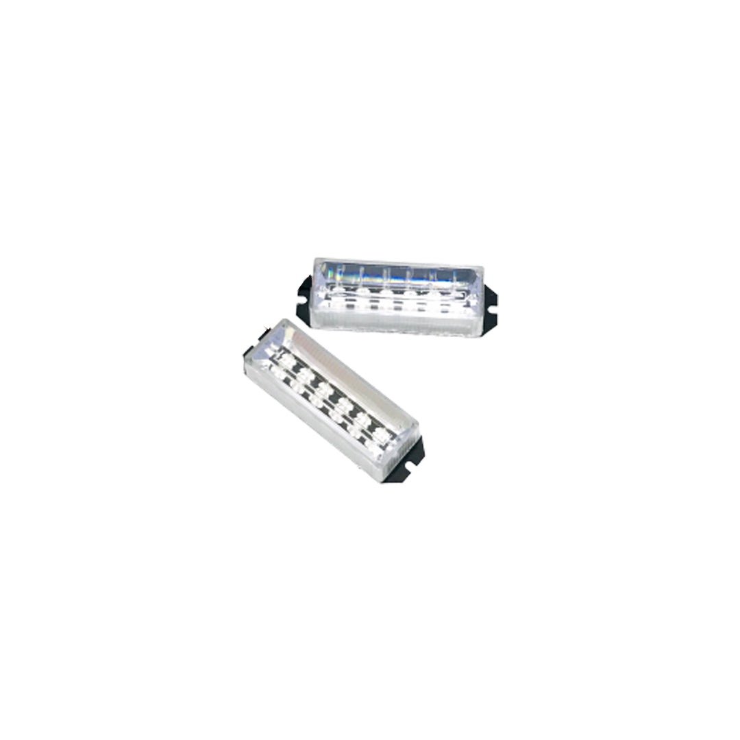 Car Exterior Led Grill Light Red/Blue 02 Pcs/Set Blister Pack 02 Pcs/Pack Fy-2005 (China)