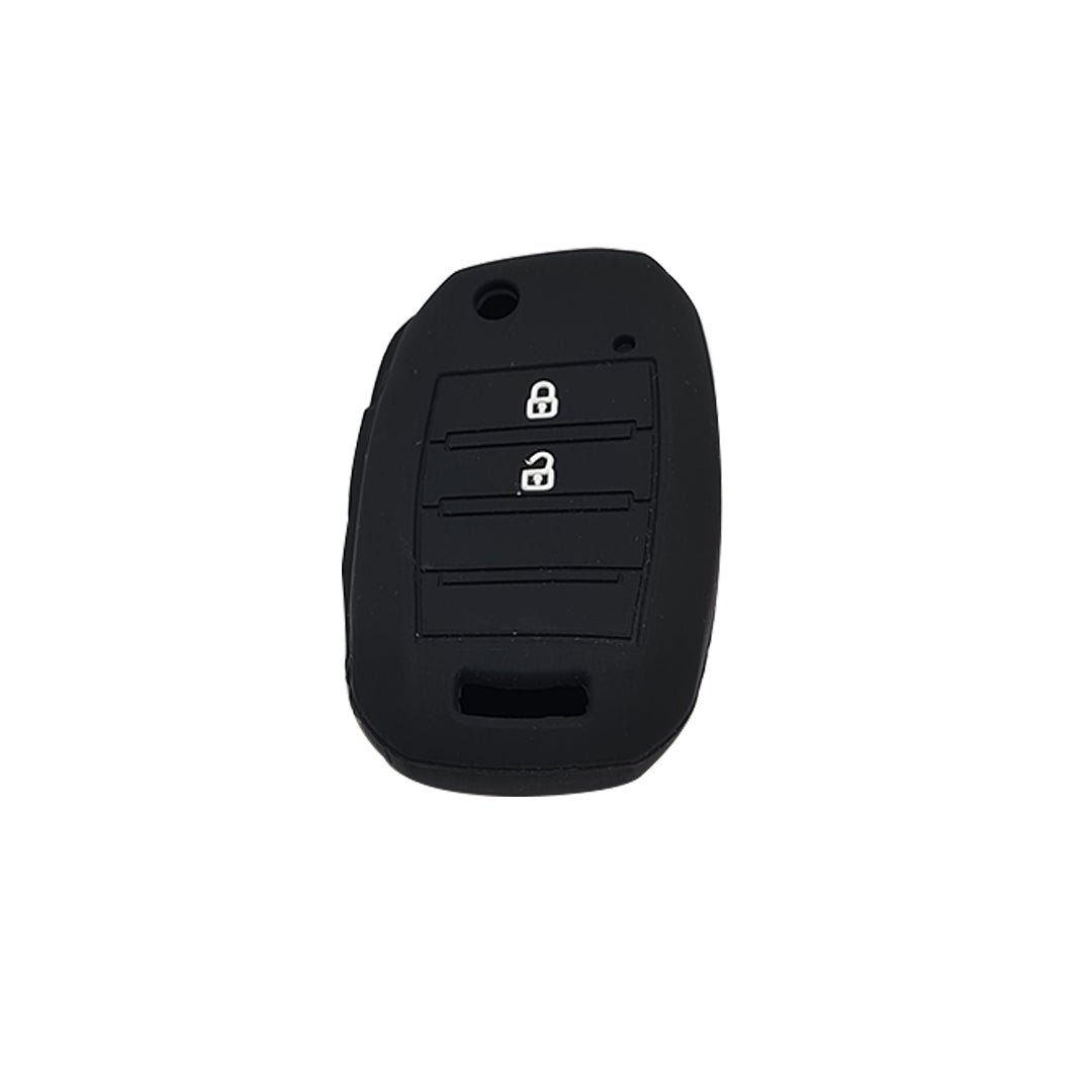 Car Remote Key Cover/Casing Silicone Black Type Kia Picanto 2020 Kia Logo Black Poly Bag Pack (China)