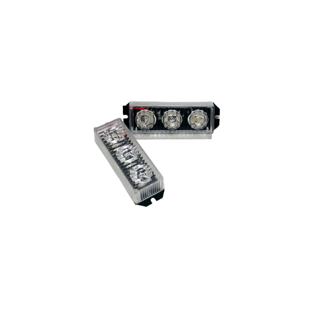 Car Exterior Led Grill Light Red/Blue 02 Pcs/Set Blister Pack 02 Pcs/Pack Fy-2001 (China)