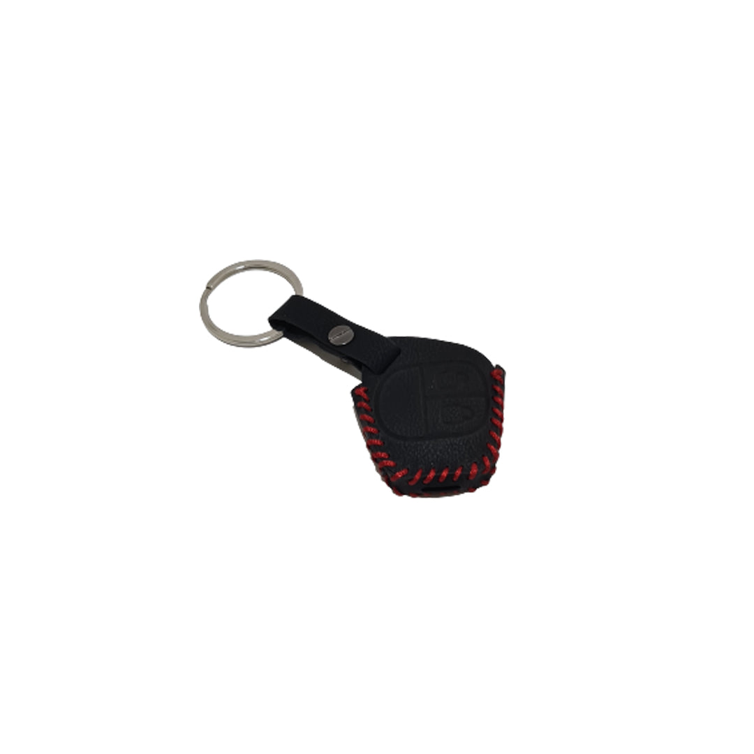 Car Remote Key Cover/Casing Pvc Leather With Metal Hook Type Suzuki Wagon-R 2018 Suzuki Logo Black Poly Bag Pack (China)