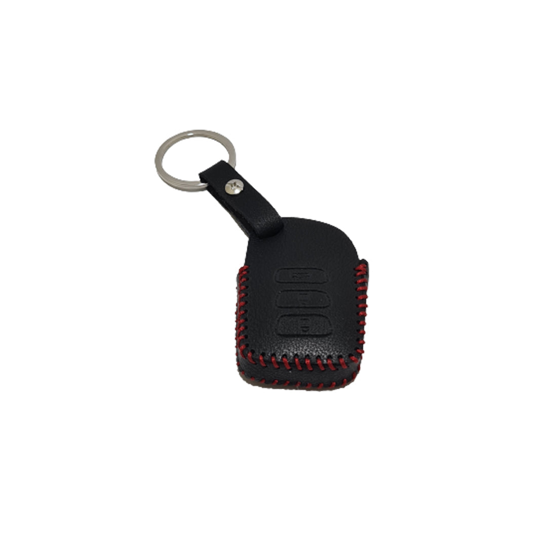 Car Remote Key Cover/Casing Pvc Leather With Metal Hook Type Toyota Yaris 2020 Toyota Logo Black Poly Bag Pack Yaris 1.5 (China)