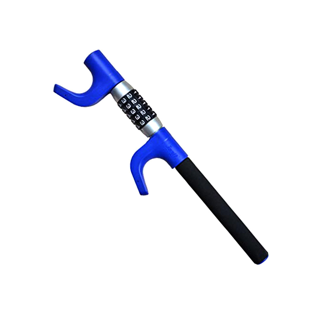 Universal Car Anti Theft | Security Lock Steering To Steering Type Simple Key Blue Colour Box Pack Fy-7903 (China)