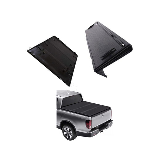 Tonneau Cover/Super Lid/Deck Cover 3 Step Hard Folding  Toyota Revo 2016-2020 Oem Fitting Plastic Housing Manual Type  Solid Black Colour (China)
