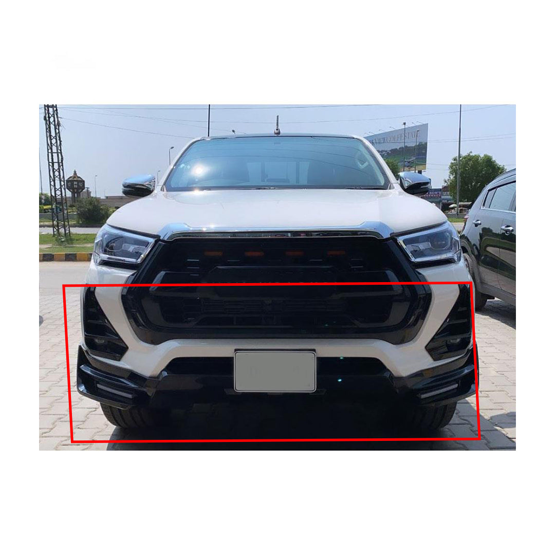 Body Kit/Lip Only Front Side Toyota Revo 2021 Oem Design Fgm With Led 01 Pc/Set Solid Black Colour