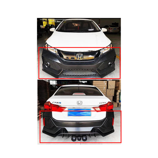 Body Kit Large Front + Back Sides Honda City 2021 Type-R Design Plastic Material Without Light  02 Pcs/Set Not Painted (China)