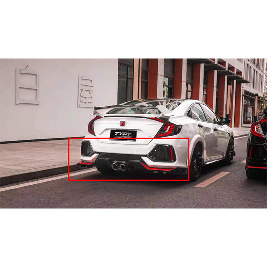 Body Kit Large Front + Back Sides Honda Civic 2016-2021 Type-Y Design Plastic Material Without Light  02 Pcs/Set Not Painted (China)