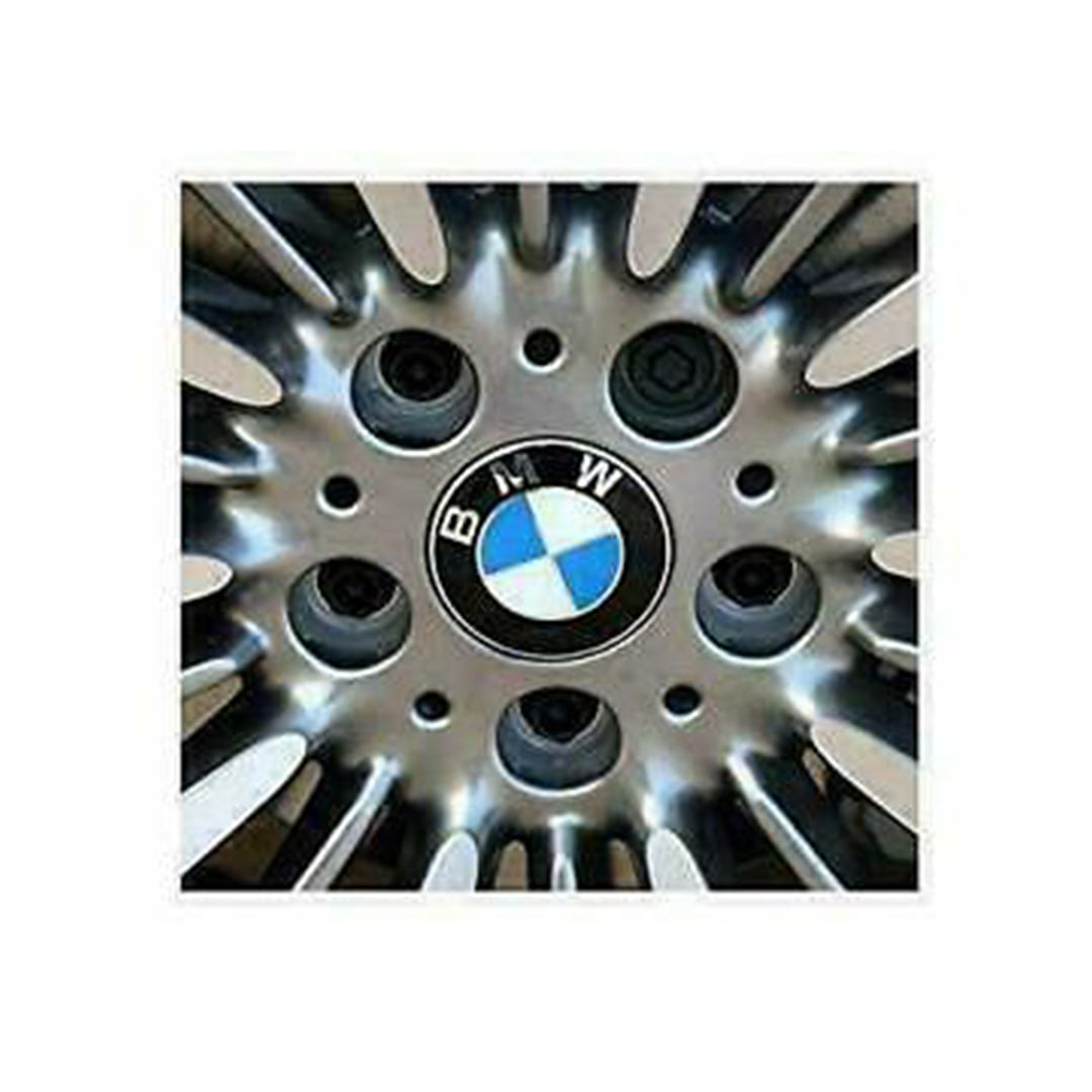 Alloy Rim / Wheel Center Hub Cup / Cap Oem Fitting Bmw 3 Series 2021 Plastic Material New 2" Toyota Logo Chrome / Black 01 Pc/Pack Poly Bag Pack