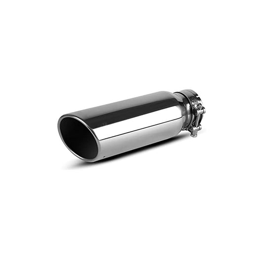 Auto Muffler Tip Pipe  Single Tip Design  Ss Material Stainless Steel Inlet 3" Outlet 3"   Universal Fitting Poly Bag Pack  (China)