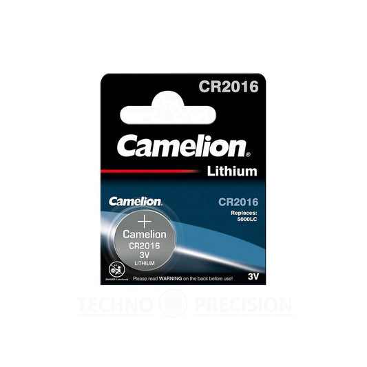Spare Lithium Coin Battery Cell Camelion Cr2016 12V Per Piece 01 Pc/Pack
