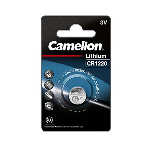 Spare Lithium Coin Battery Cell Camelion Cr1220 3V Per Piece 01 Pc/Pack