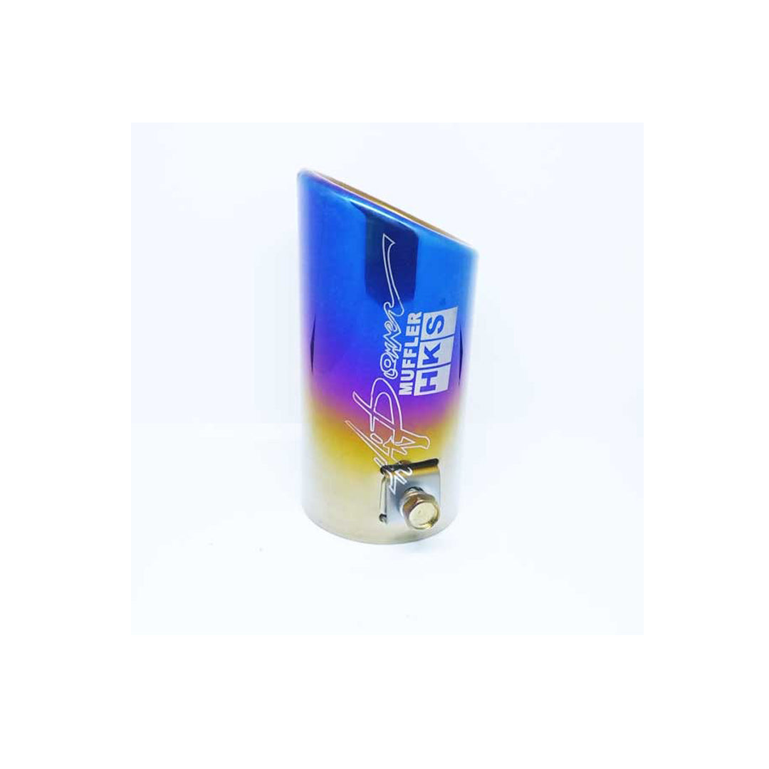 Auto Muffler Tip Pipe Hks Single Tip Design Ss Material Ss/Burnt Inlet 2.50" Outlet 2.50" Universal Fitting Box Pack (China)
