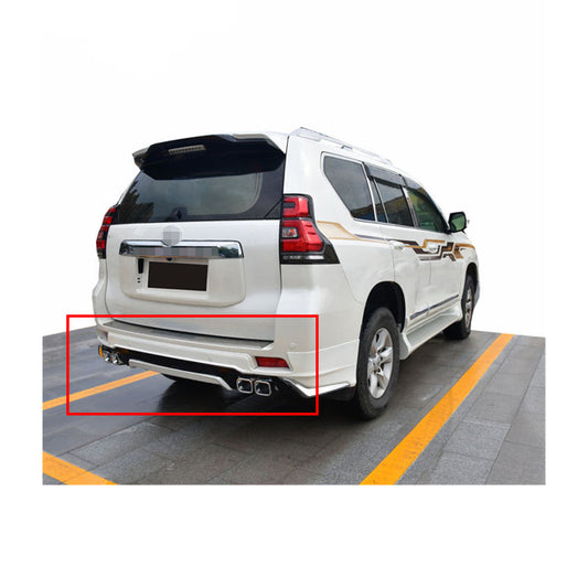 Body Kit/Lip Only Back Side Toyota From Prado 2018  Modelisata Design Plastic Material Without Light  01 Pc/Set Solid White Colour (China)