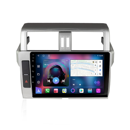 Car In Dash Touch Screen Android Panel Click Tab Style Toyota Prado Fj-150 2014-2017 10" B/C Mtk 1 Gb 16 Gb Ips Display  Gorilla Glass  Silver Panel  Navigation (China)