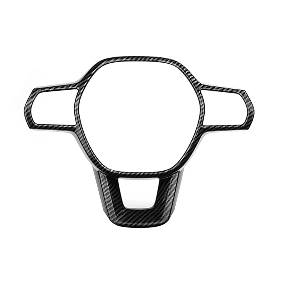 Chrome Steering Wheel Trim Plastic Tape Type Fitting Honda Civic 2022 Black/Carbon 01 Pc/Set (China)