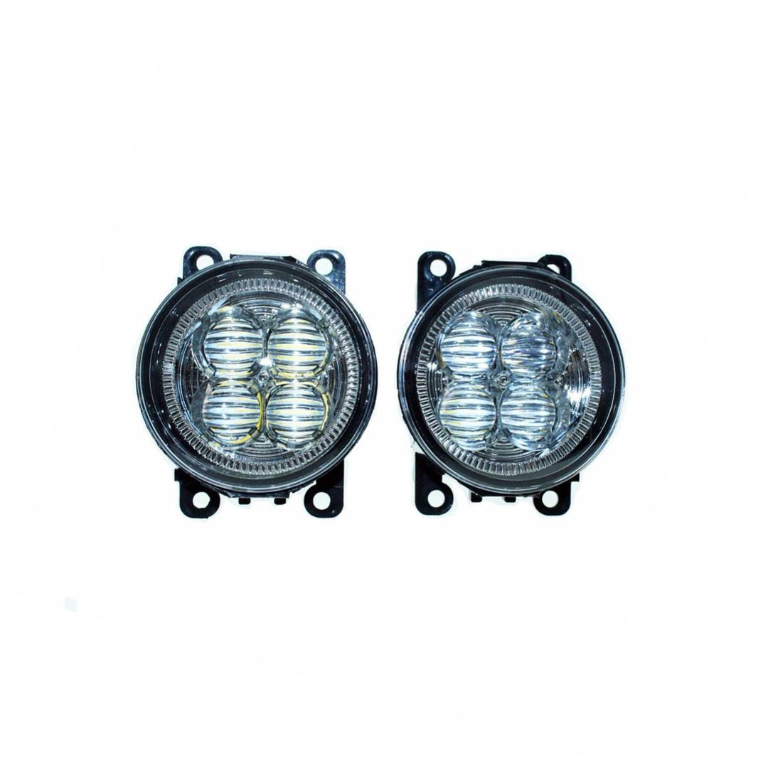 Car Exterior Led Day Light Plastic Housing White Round Shape 02 Pcs/Set Blister Pack 02 Pcs/Pack Gt-216 (China)