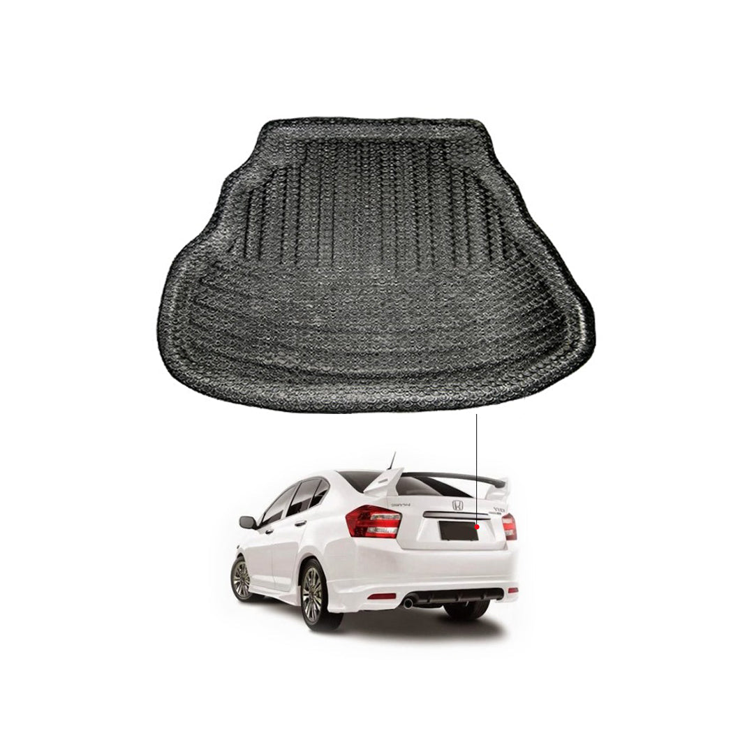Car Trunk Mat 5D Type Honda City 2018 Black 01 Pc/Set (China)
