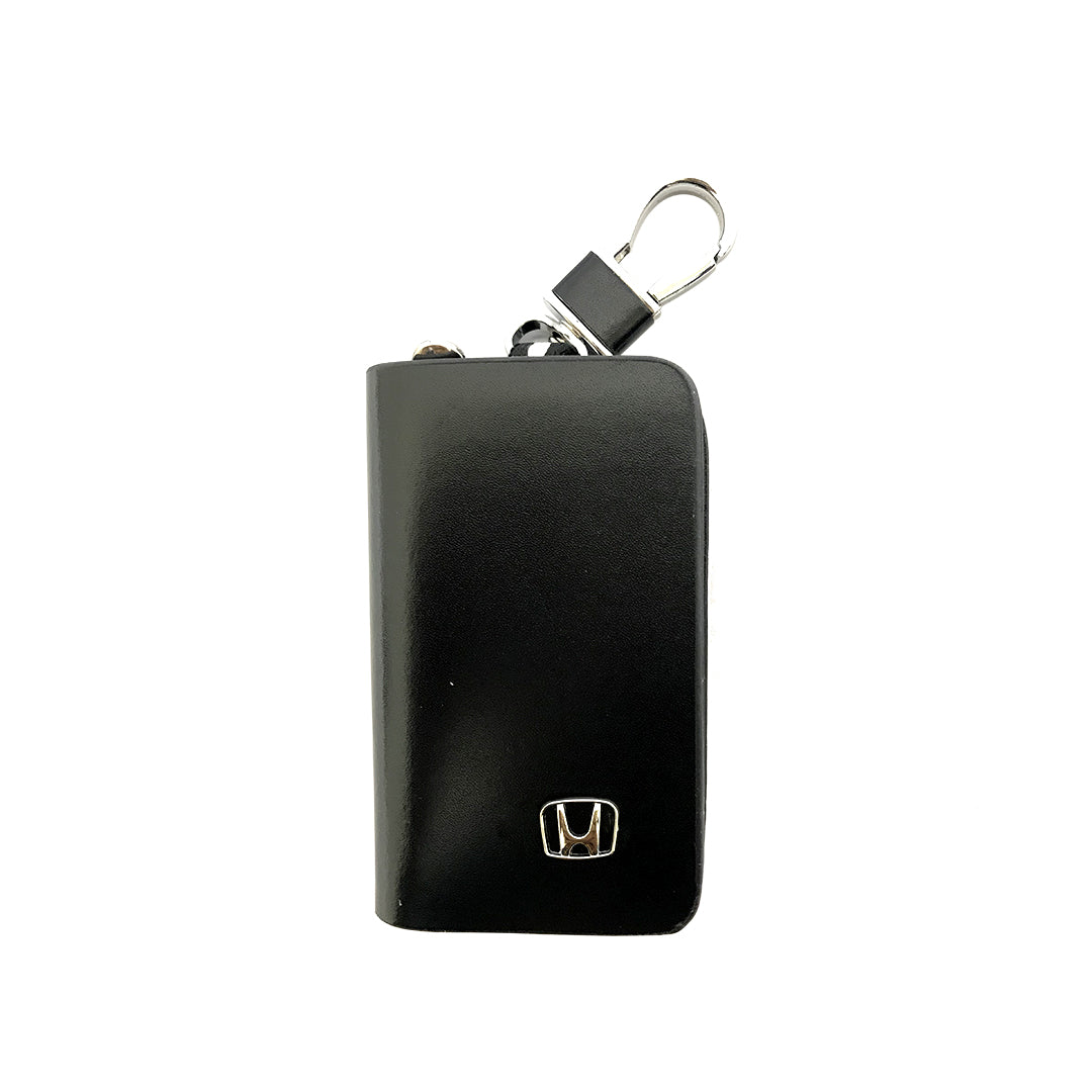 Car Key Chain Pouch/Zipper Type Toyota Logo Square Shape Black/Carbon Poly Bag Pack (China)