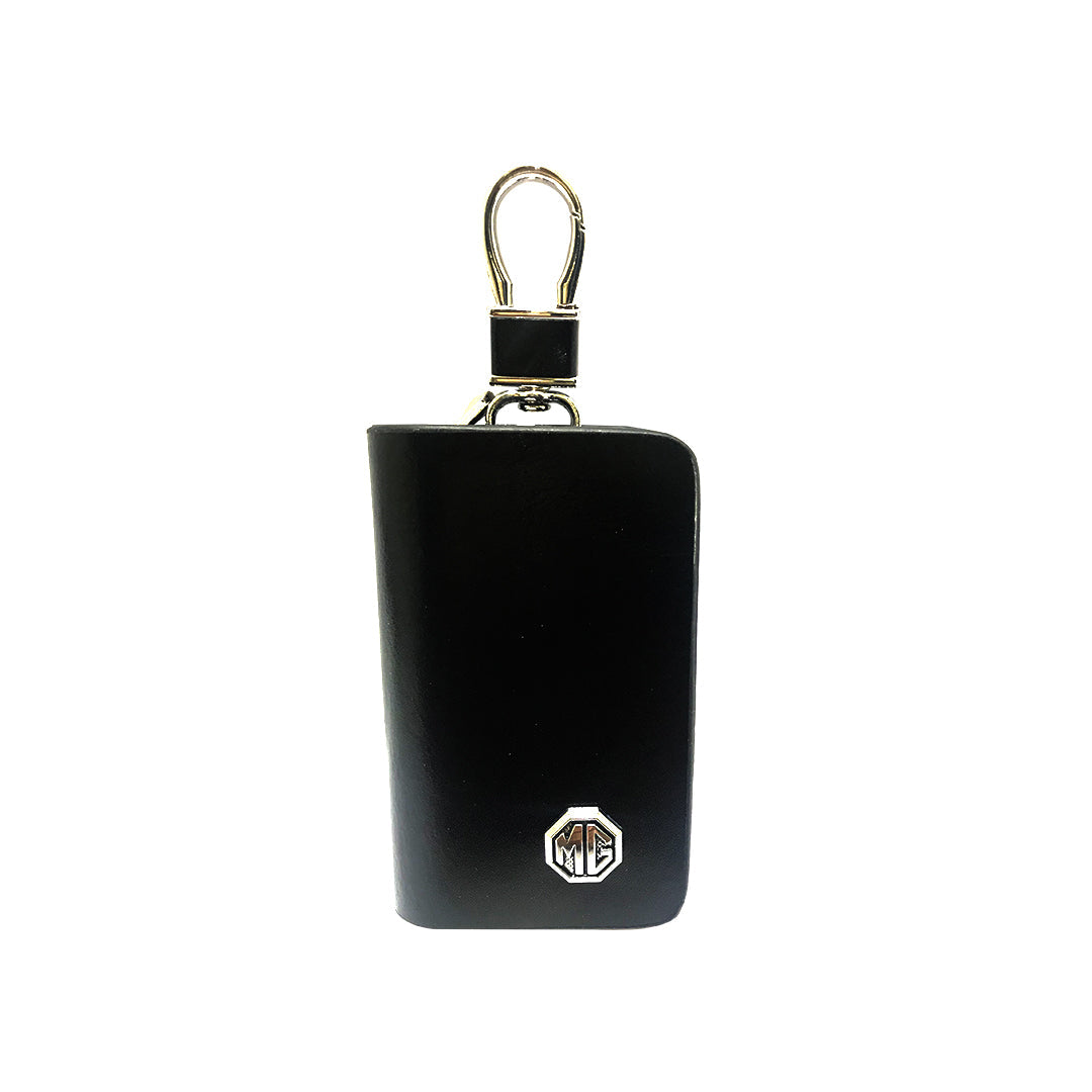 Car Key Chain Pouch/Zipper Type Mg Logo Square Shape Black Poly Bag Pack (China)