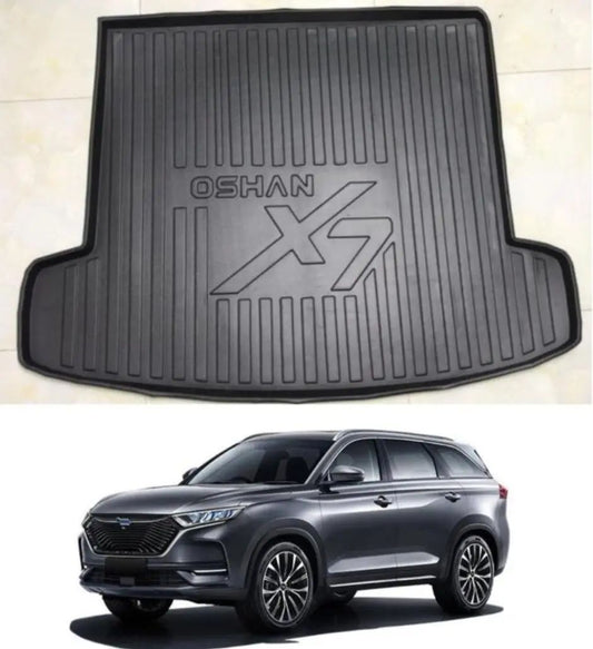 Car Trunk Mat Pvc Material Changan Oshan X7 Black   01 Pc/Set (China)