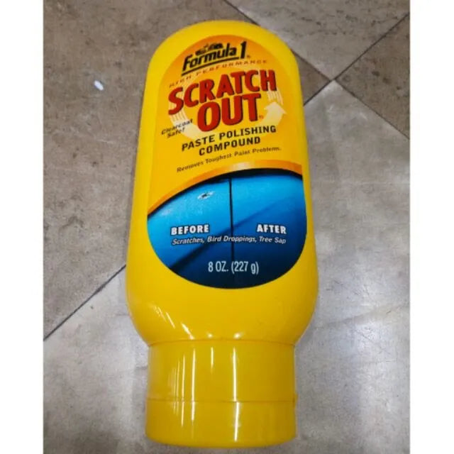 Car Body Paint Scratch Remover Formula-1 Paste Wax 227G Squeeze Tube Packing Paste Polishing Compound 708010 (Usa)