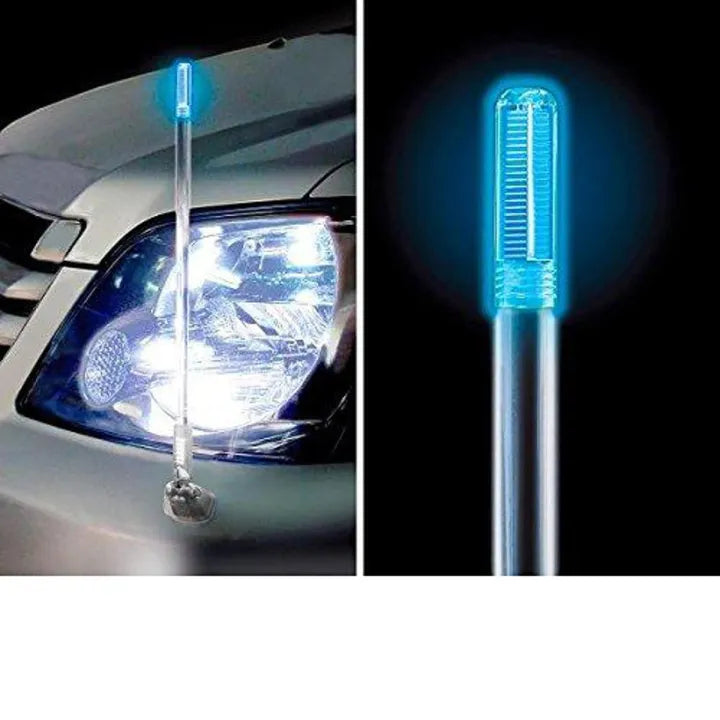 Auto Decorative Antenna Universal Fitting With Led Chrome Standard Quality Blister Pack Yi-281A (China)
