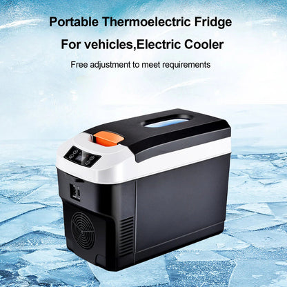 Automotive Portable Fridge/Cool Box  Storage Box Design Cool + Warm 10L 12V/220V White/Black Fy-2183 (China)