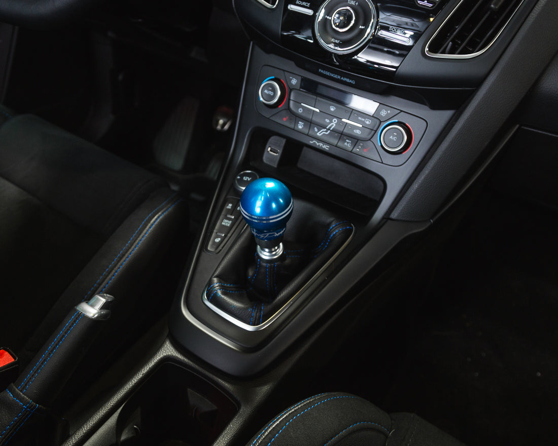 Car Gear Stick Shift Knob Manual Gear Universal Fitting Sports Design Metal Material Chrome/Blue 01 Pc/Set Blister Pack (China)