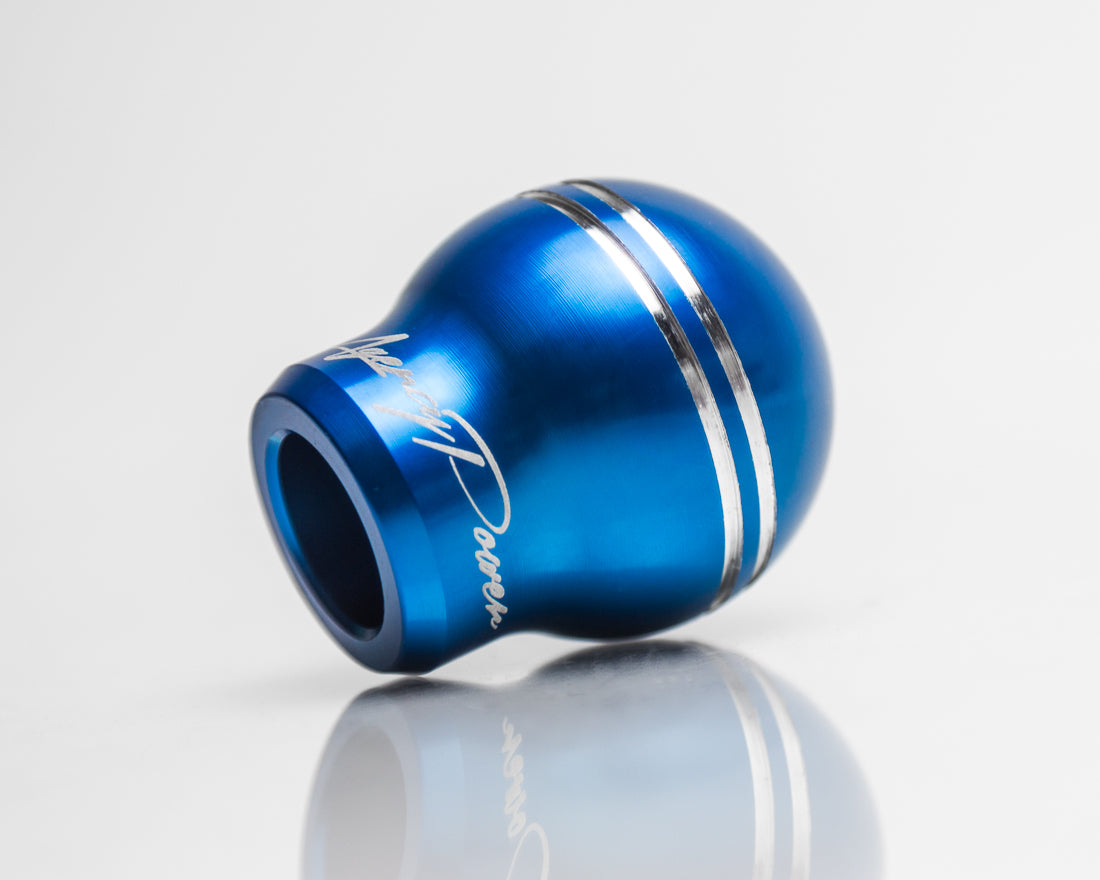 Car Gear Stick Shift Knob Manual Gear Universal Fitting Sports Design Metal Material Chrome/Blue 01 Pc/Set Blister Pack (China)