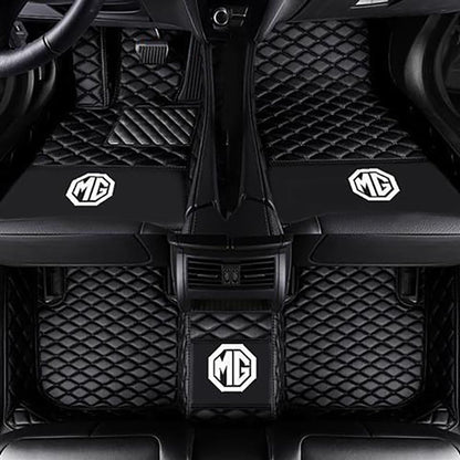 Car Floor Mat 11D Mg Hs 2021 Black Pvc  Black Stitch  Black/Grey Grass 03 Pcs / Set Premium Quality (China)