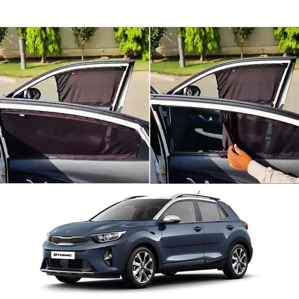 Car Curtain Side Fix Kia Stonic 2021 Black