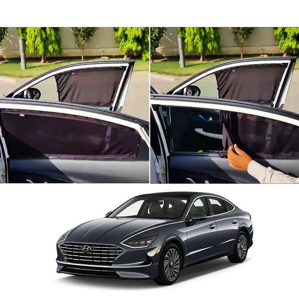 Car Curtain Side Fix Hyundai Sonata 2021 Black