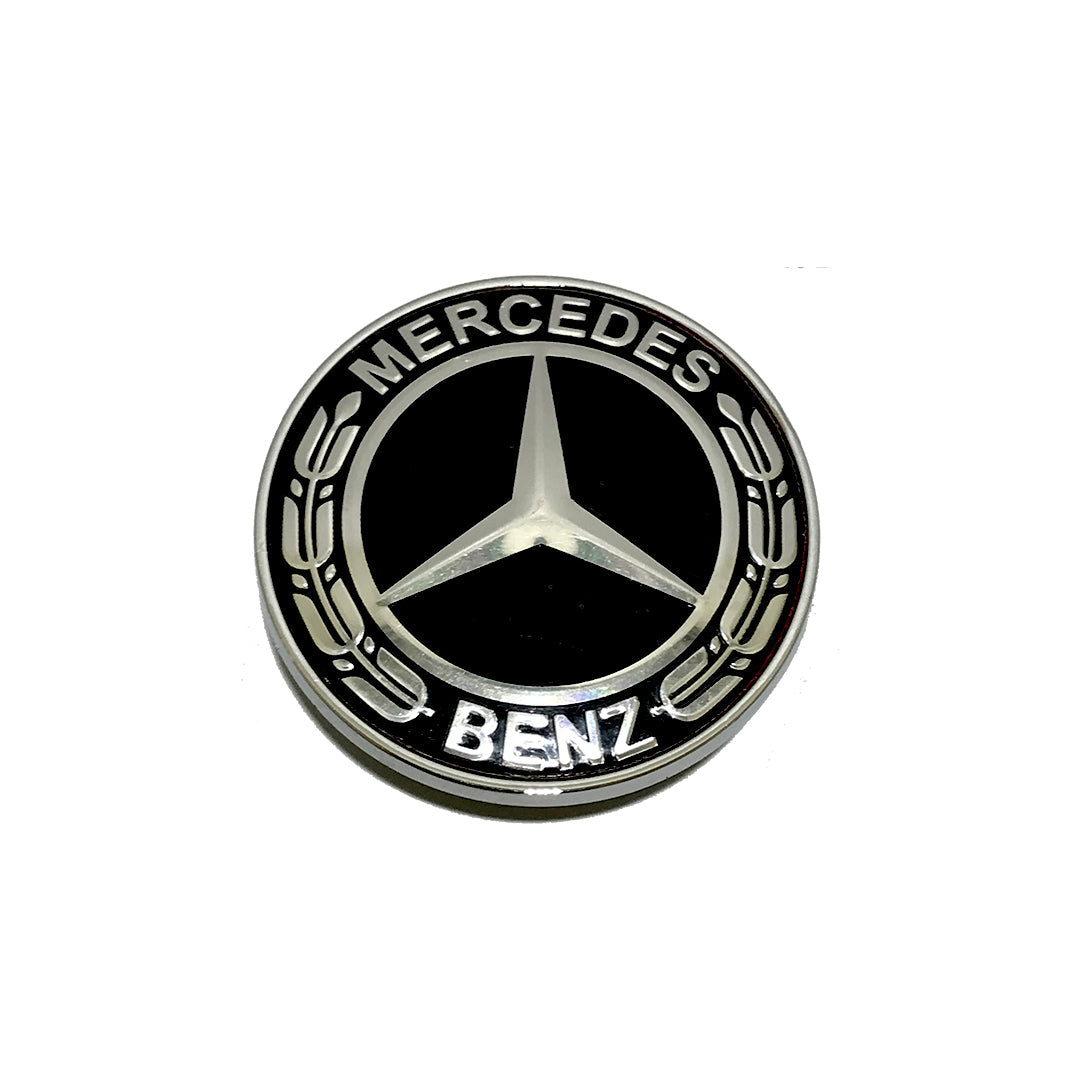 Auto Logo/Monogram Hood Fitting Oem Type Mercedes Logo Oem Fitting Plastic  Black/Chrome 01 Pc/Pack Poly Bag Pack  Cap Type Logo Mono Logo (China)