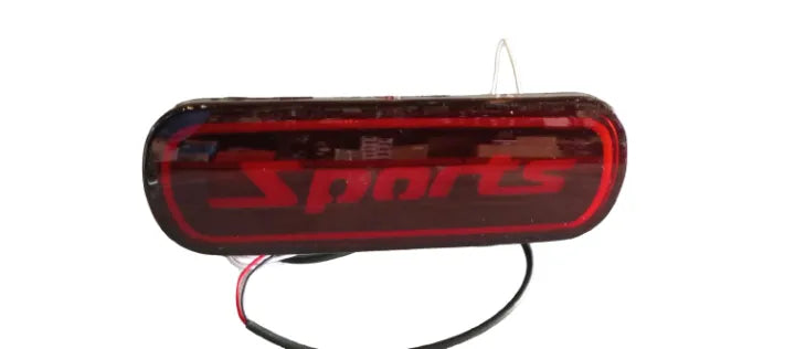 Car Third Brake Lamp Oem Fitting Suzuki Swift 2022 Under Rear Diffuser Fitting Rectangle Shape Plastic Housing Black Housing Parking + Brake Function Red Led Colour Box Pack (China)