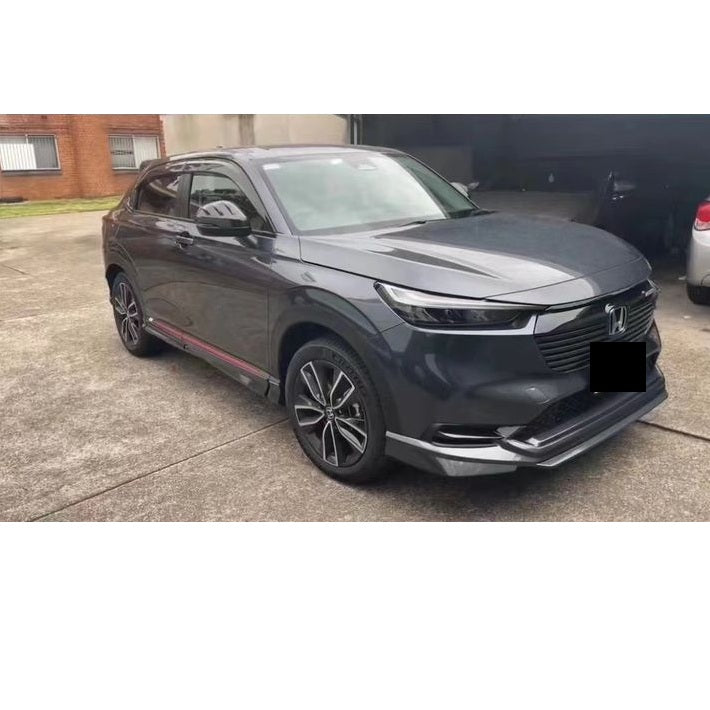 Body Kit/Lip Front + Side + Back Sides Honda Hr-V Oem Design Plastic Material Without Light 07 Pcs/Set Metallic Grey / Black (China)