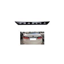 Chrome Front Bumper Lip W/Led Logo Plastic Tape Type Fitting Toyota Corolla 2018 Black 01 Pc/Set (China)