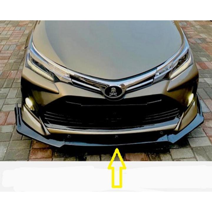Front Bumper Lip/Extensions Oem Fitting Honda Civic 2022 Kinard Design Plastic Material 03 Pcs / Set Gloss Black Bulk Pack (China)