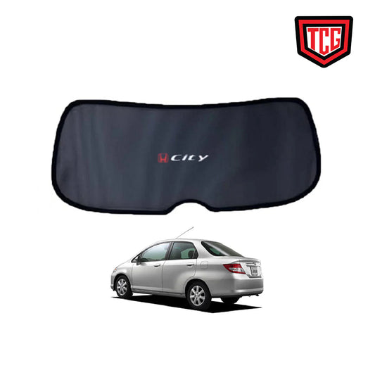 Car Curtain Back Fix Honda City 2006 Not Printed Black