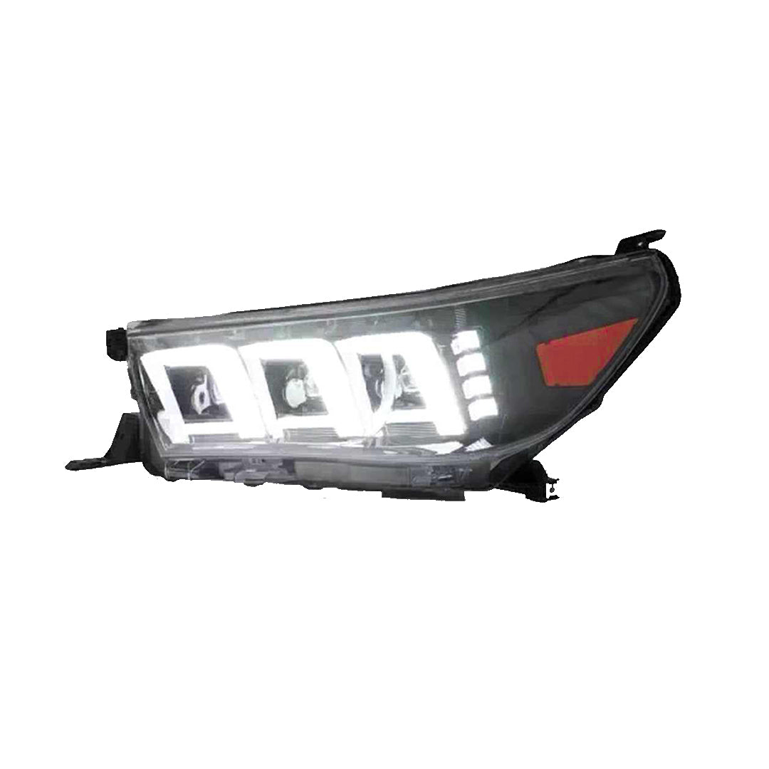 Projector Head Lamps Lexus Design Front Right + Left Side Toyota Revo 2021 Clear Lens (China) Pair