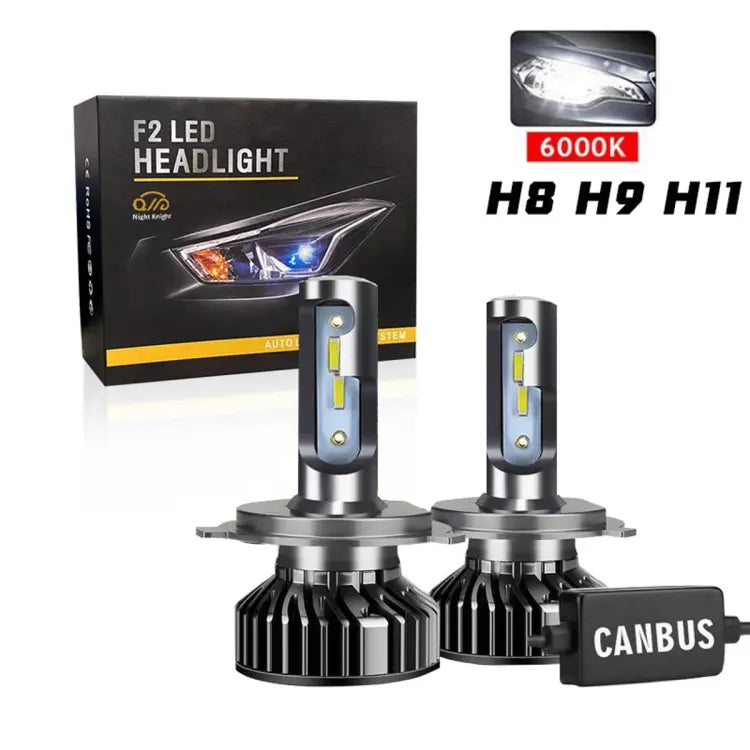 Car Led Head Light Bulbs  Csp H11 Ultra White Colour Box Pack (China) K68 1000W 600W