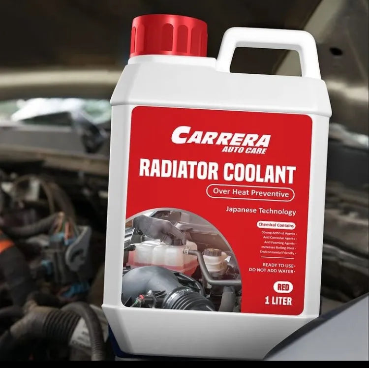 Radiator Coolant House Care Plastic Can Pack 1000Ml Red Carrera
