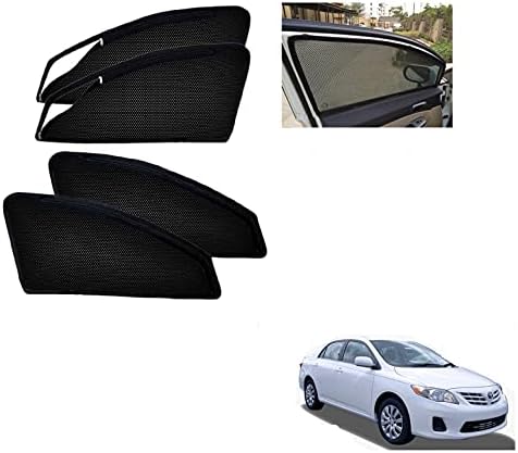 Car Curtain  Side Fix Magnet Type Toyota Corolla 2018   Black (China)