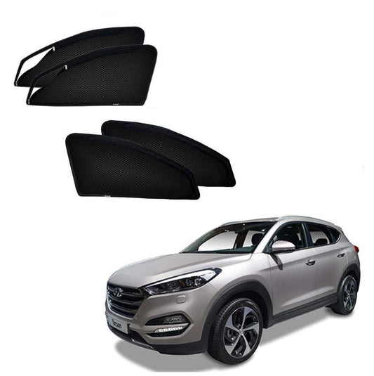 Car Curtain  Side Fix Magnet Type Hyundai Tucson 2021   Black (China)