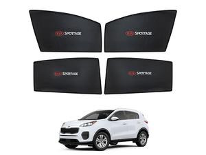 Car Curtain  Side Fix Kia Sportage 2020 With Logo  Black